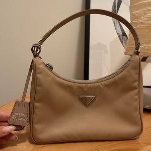 Re-Nylon Re-Edition 2000 mini-bag desert beige